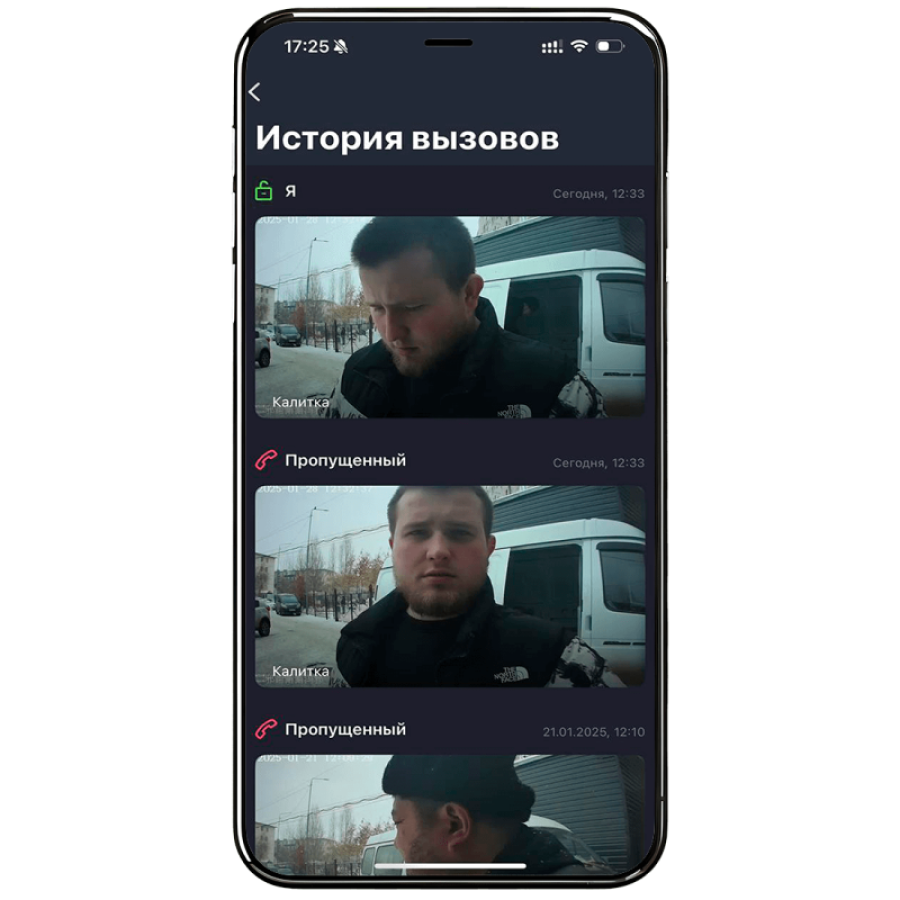 История вызовов